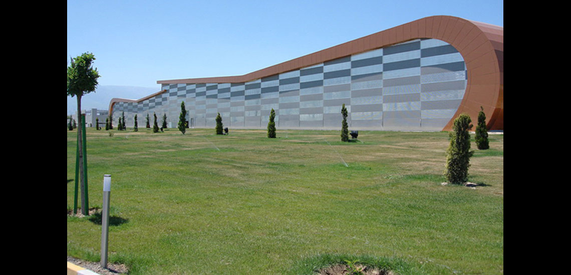 Asghabat Textile Complex, Factory Building
